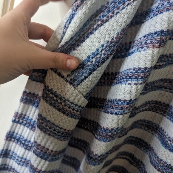 Lane Bryant oversized striped sweater cold shoulder 3x - Picture 4 of 10